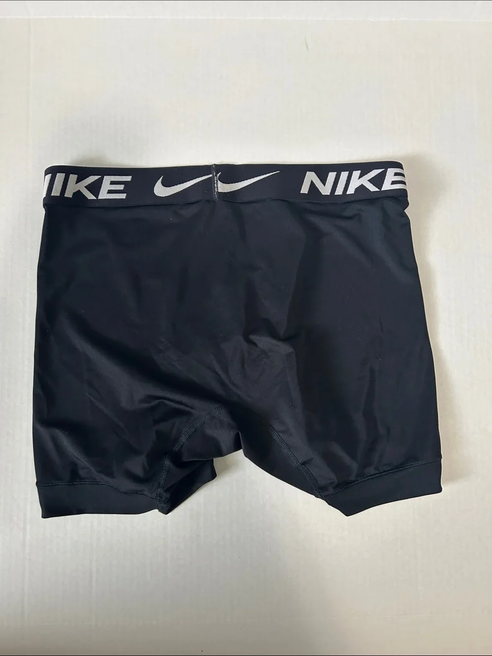 Nike Black Performance Compression Boxer Briefs with White Logos